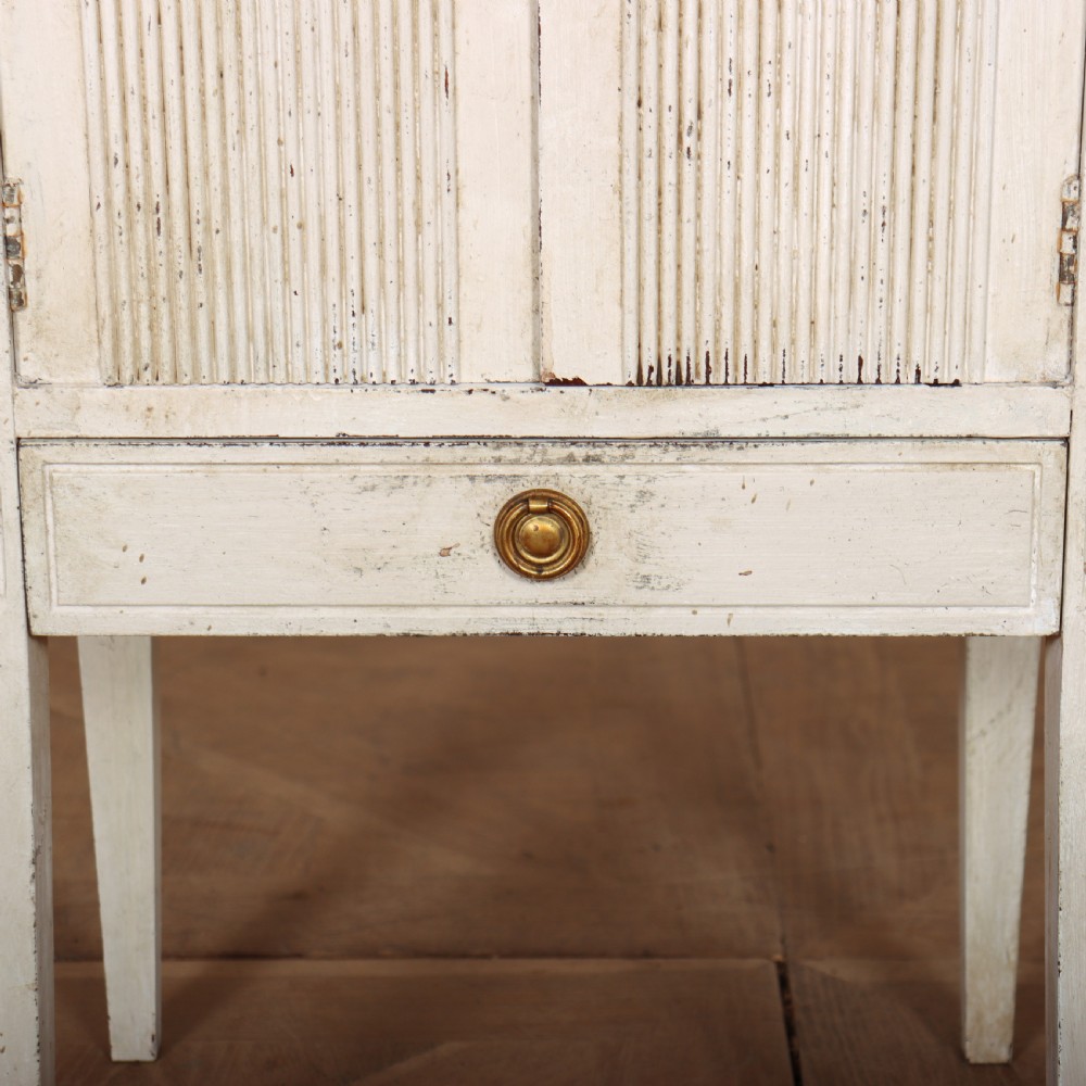 Swedish Painted Bedside Cupboard View III