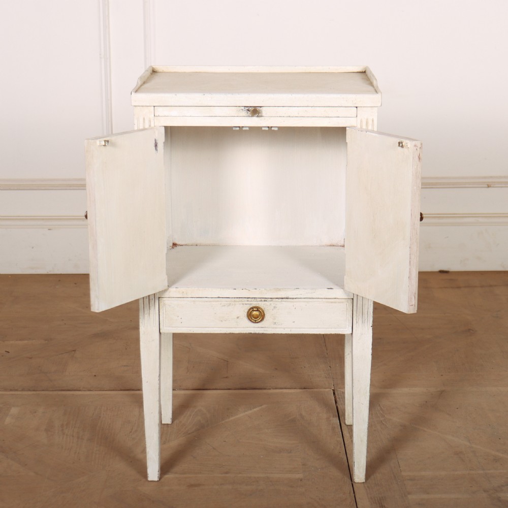 Swedish Painted Bedside Cupboard View VII