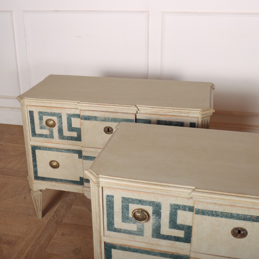 Pair of Swedish Painted Commodes View VIII