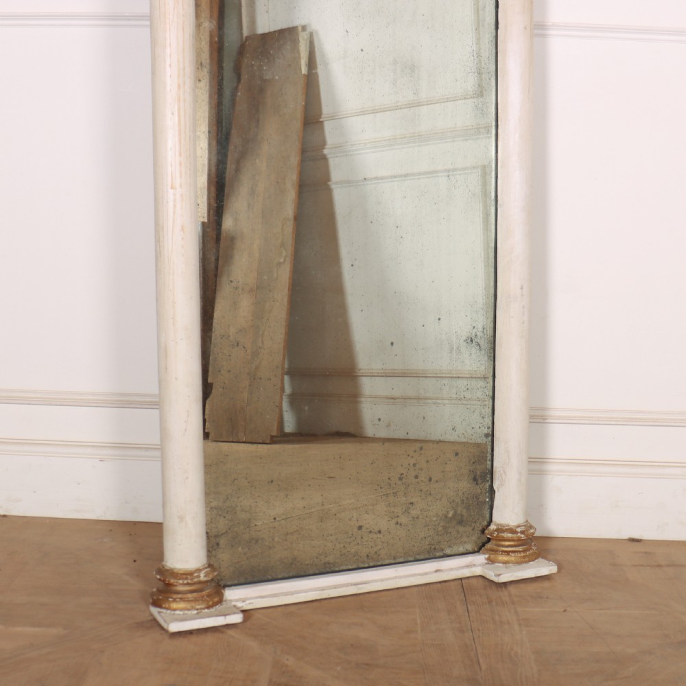 19th Century Original Painted Gothic Mirror View IV