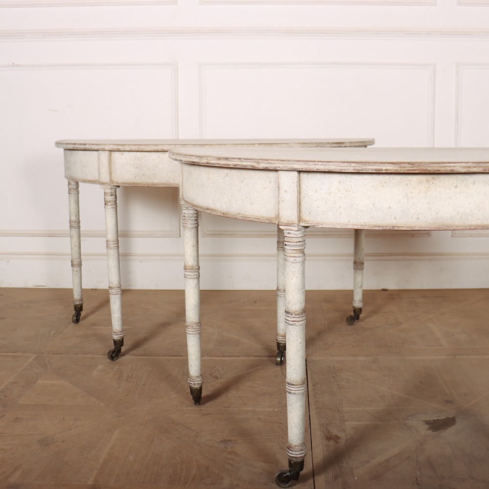 Pair of English Painted Console Table View II