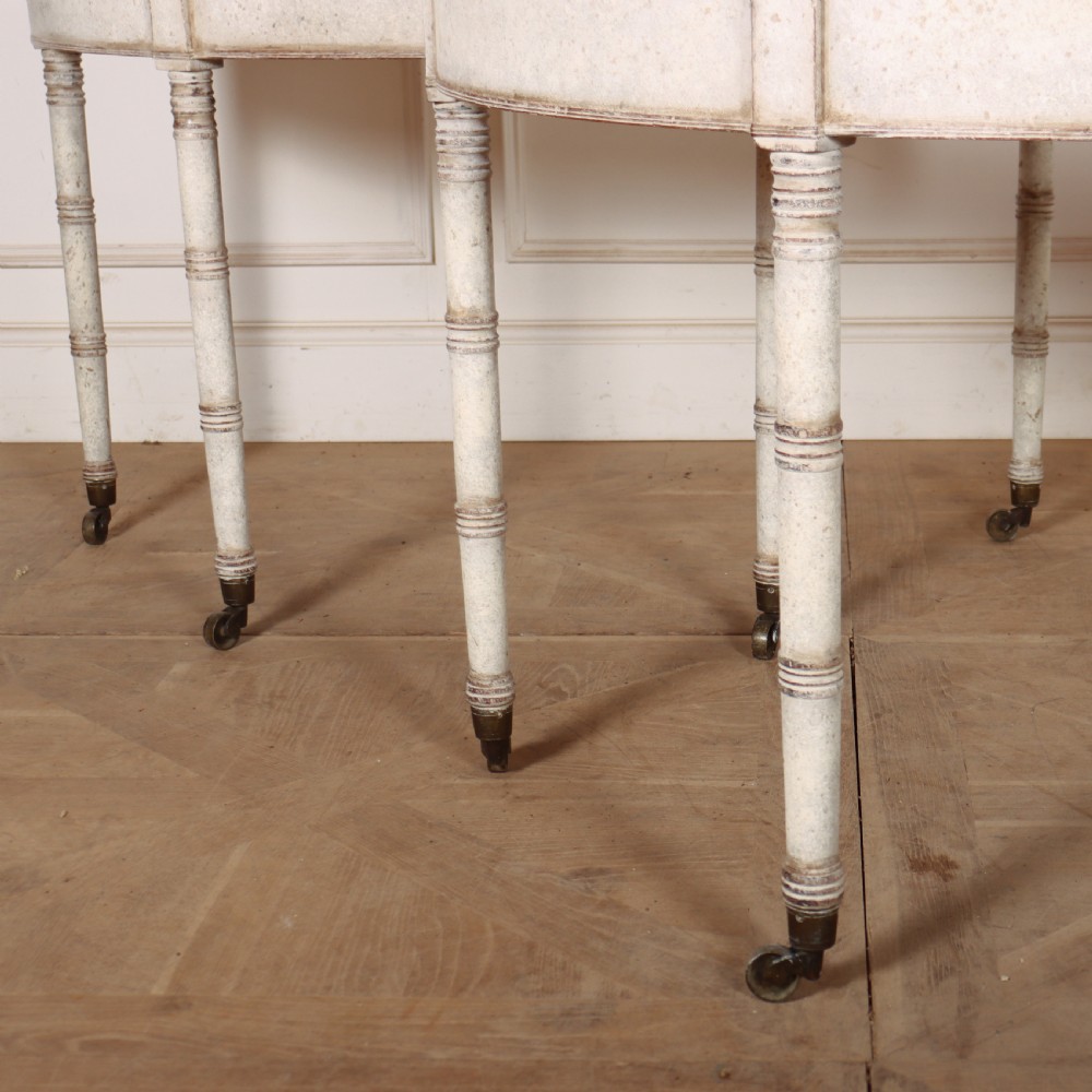 Pair of English Painted Console Table View V