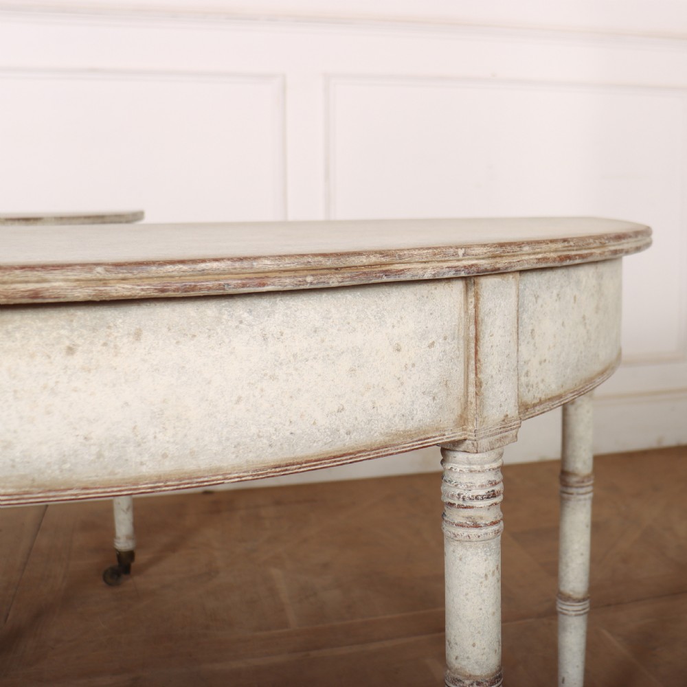 Pair of English Painted Console Table View VIII