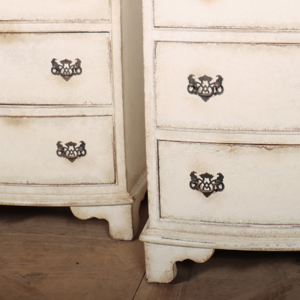 Pair of English Bedside Chest of Drawers View III