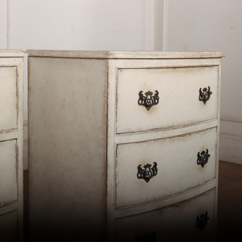 Pair of English Bedside Chest of Drawers View VII