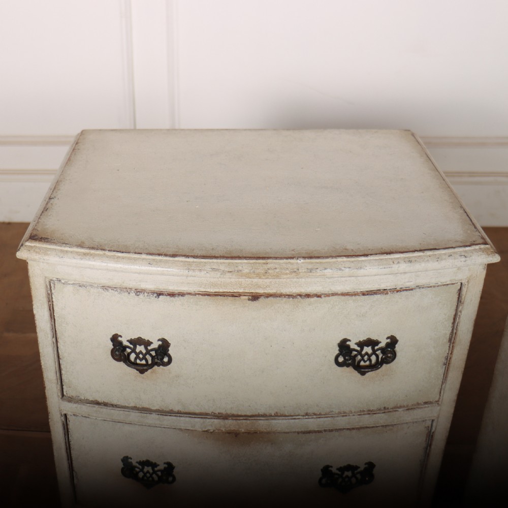 Pair of English Bedside Chest of Drawers View IX