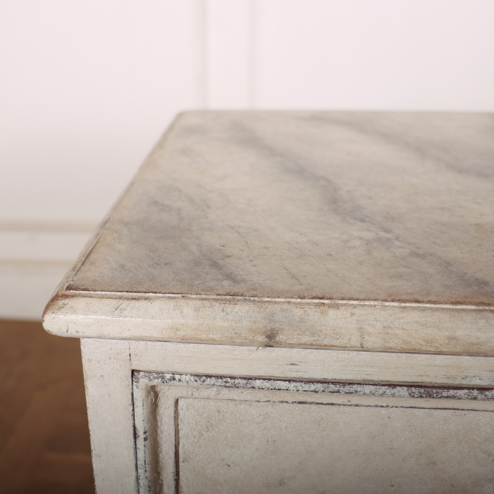Pair of Painted Bedside Chest of Drawers View X