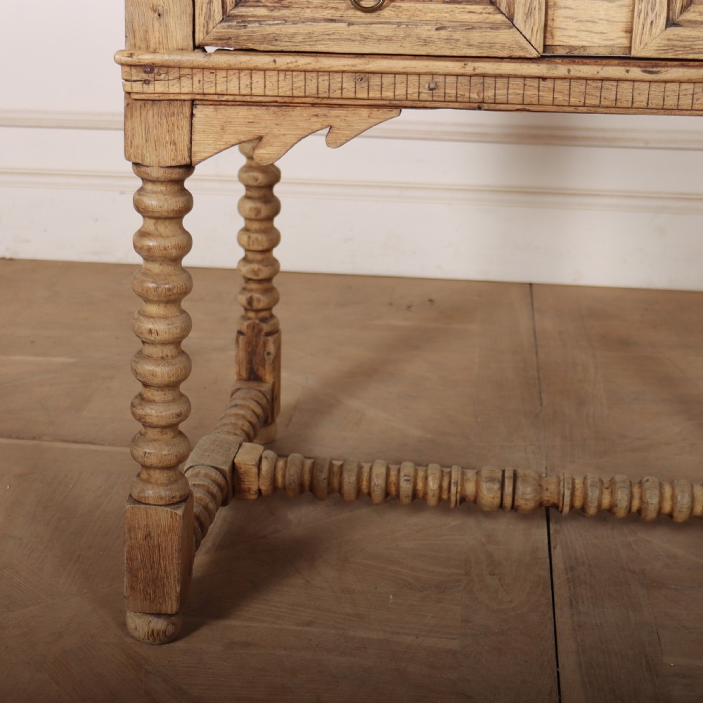 English Bleached Oak Lamp Table View III