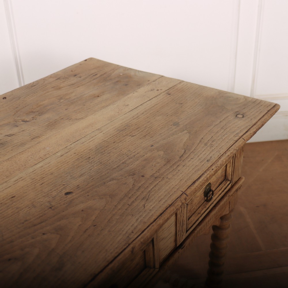 English Bleached Oak Lamp Table View X
