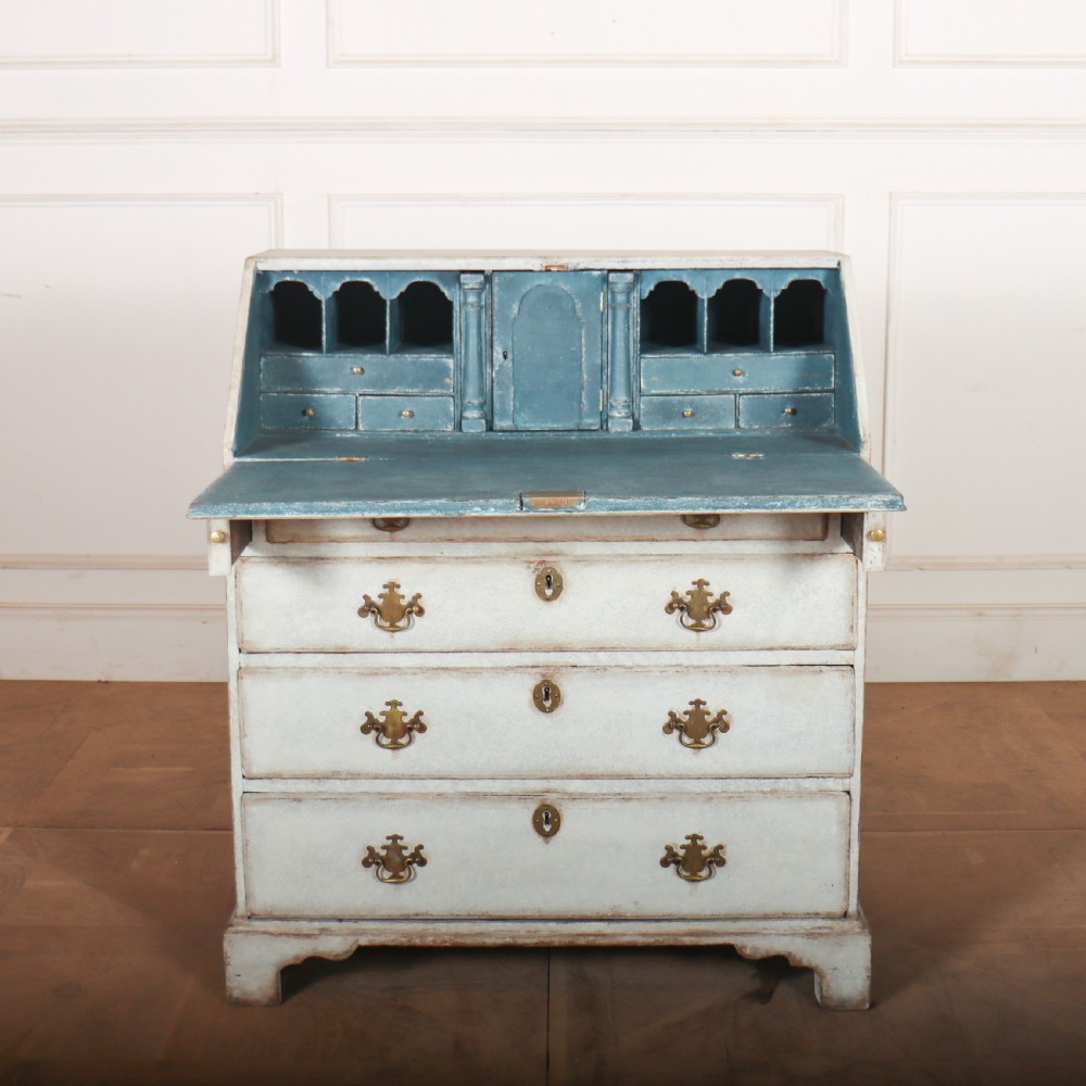 English Painted Writing Bureau
