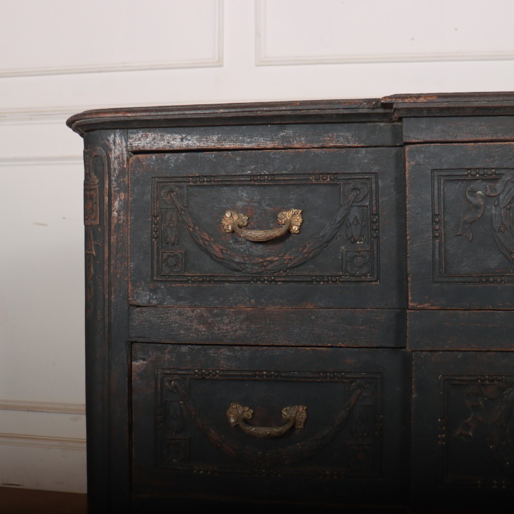 French Painted Breakfront Commode View II