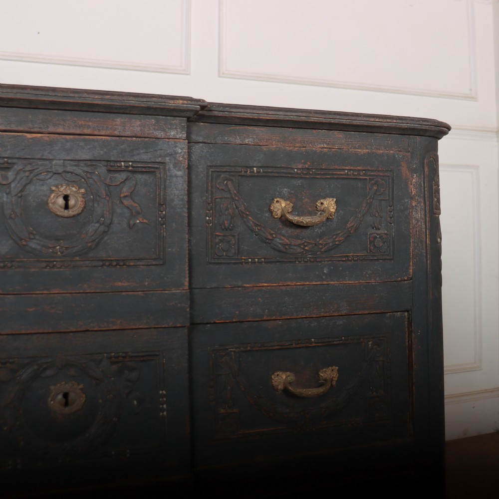 French Painted Breakfront Commode View III