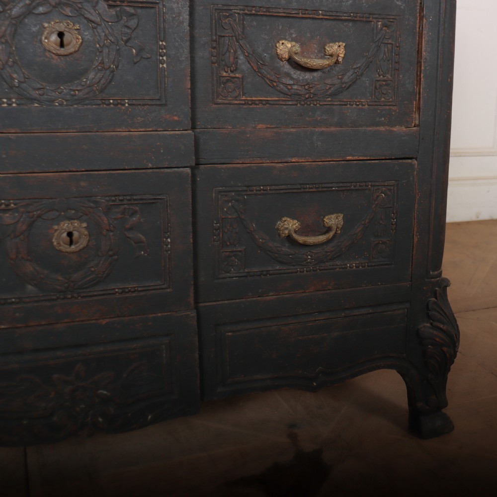 French Painted Breakfront Commode View V