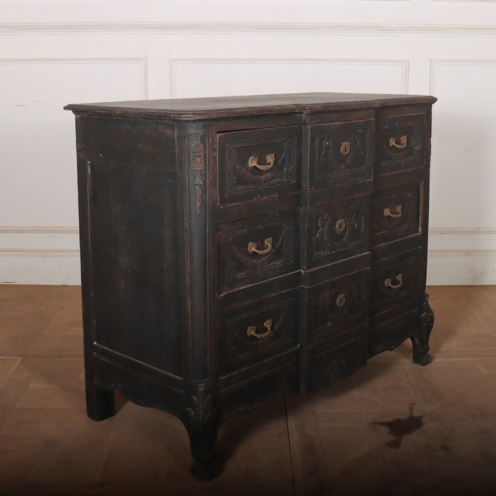 French Painted Breakfront Commode View X