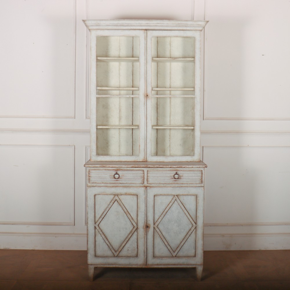 19th Century Swedish Painted Bookcase