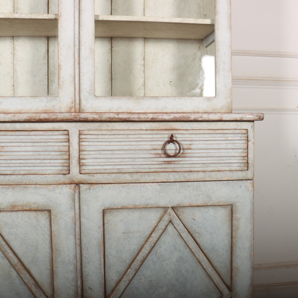 19th Century Swedish Painted Bookcase View IX
