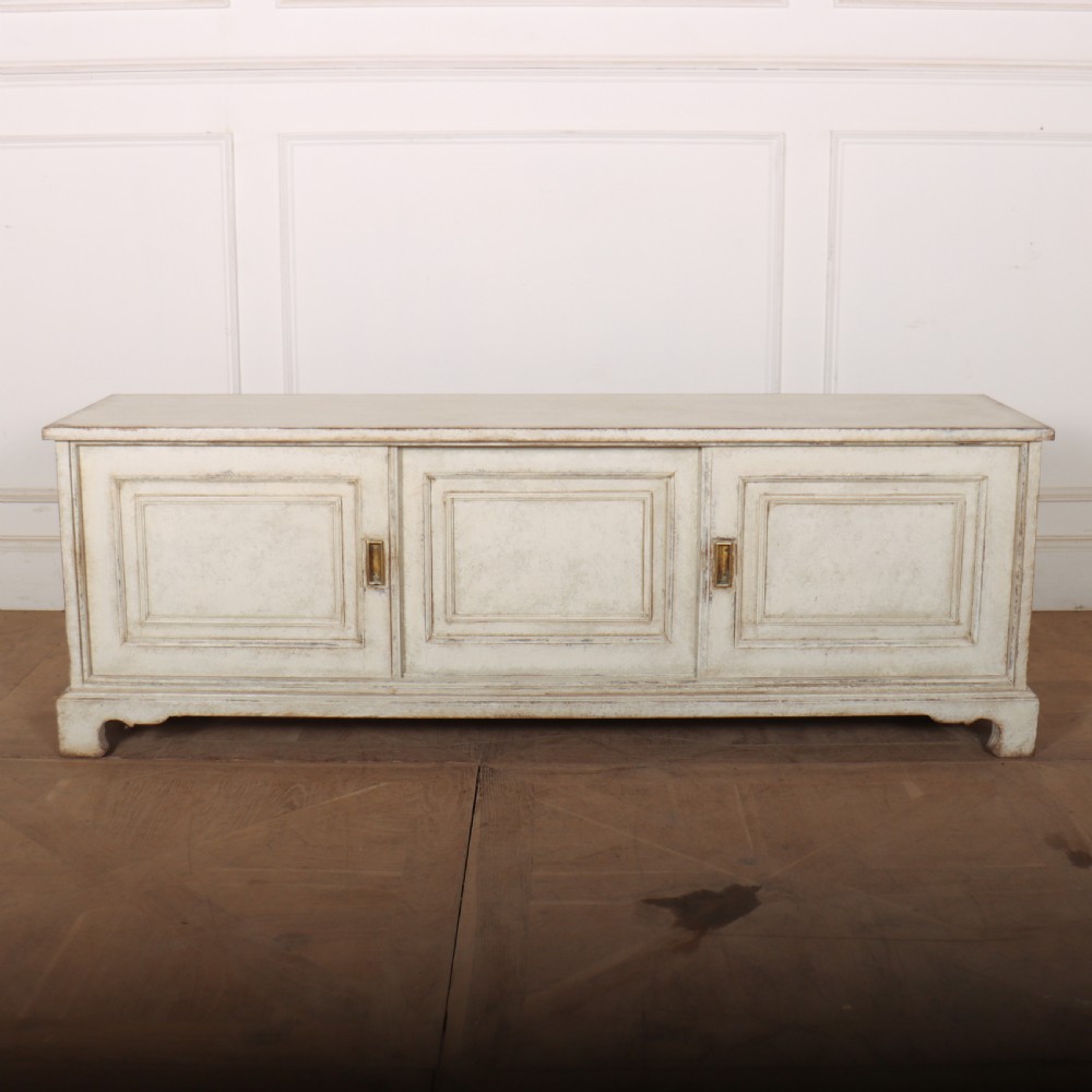 English Painted Low Dresser Base View IX