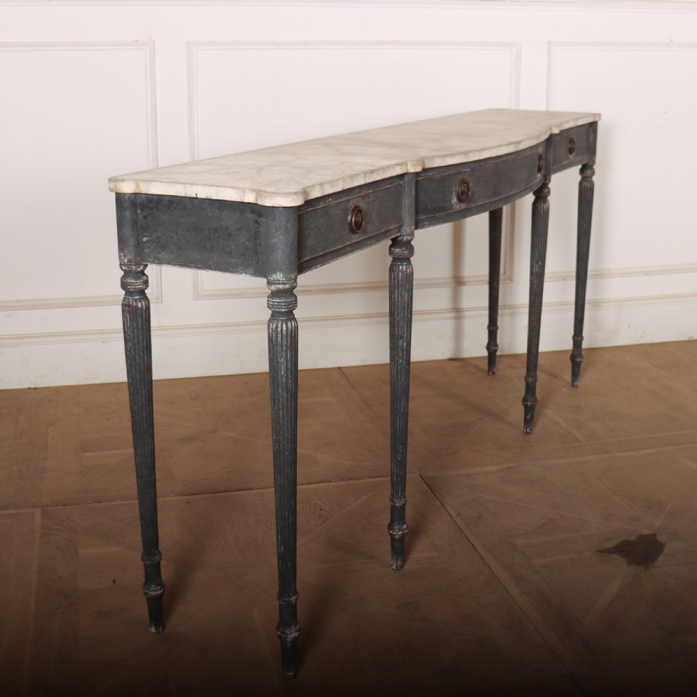 Narrow Regency Painted Console Table View VIII