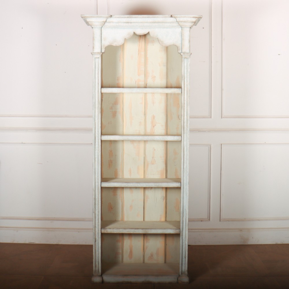 Narrow Painted French Bookcase