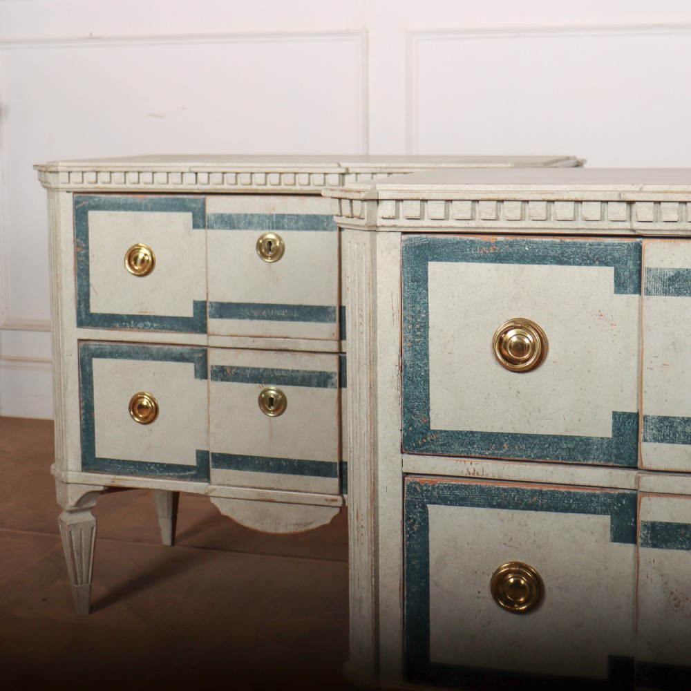 Pair of Swedish Painted Commodes View III