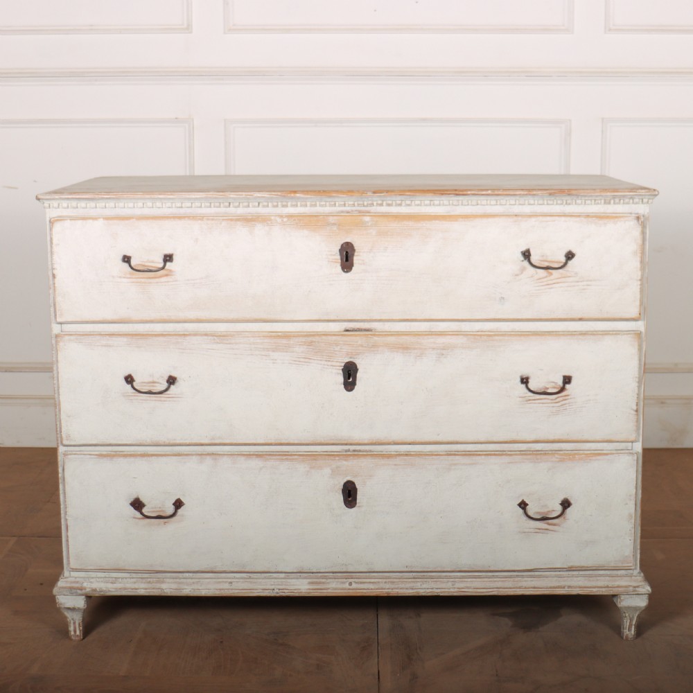 Swedish Painted Pine Commode