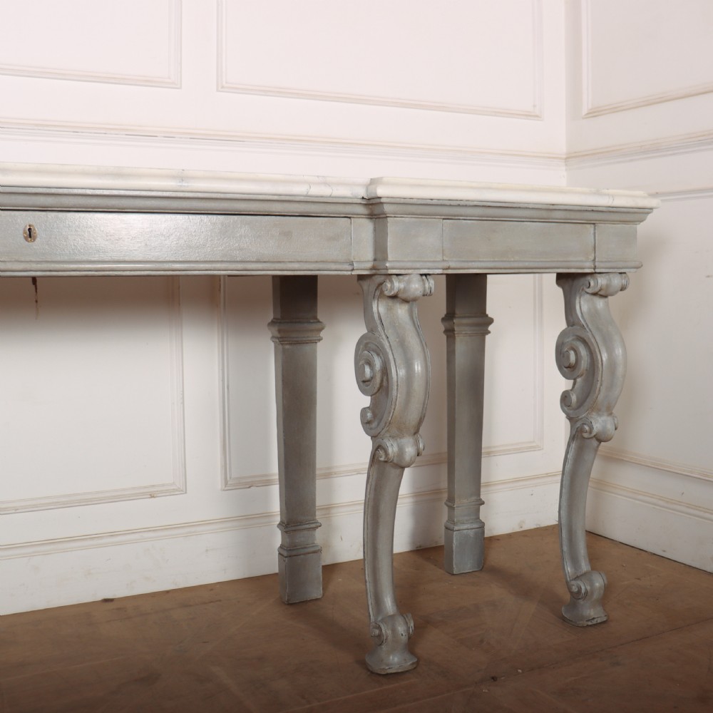 Huge 19th Century Painted Console Table View IV