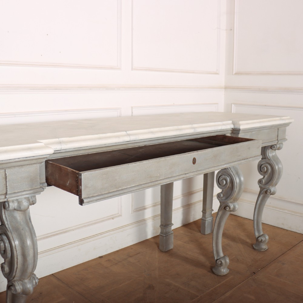 Huge 19th Century Painted Console Table View VIII