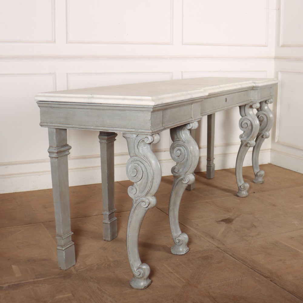 Huge 19th Century Painted Console Table View IX