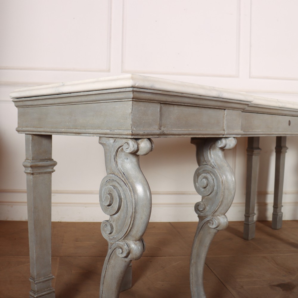 Huge 19th Century Painted Console Table View X