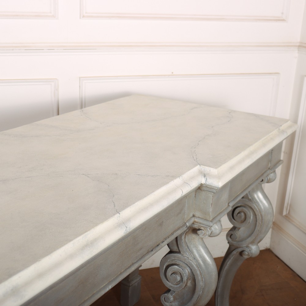 Huge 19th Century Painted Console Table View XIV