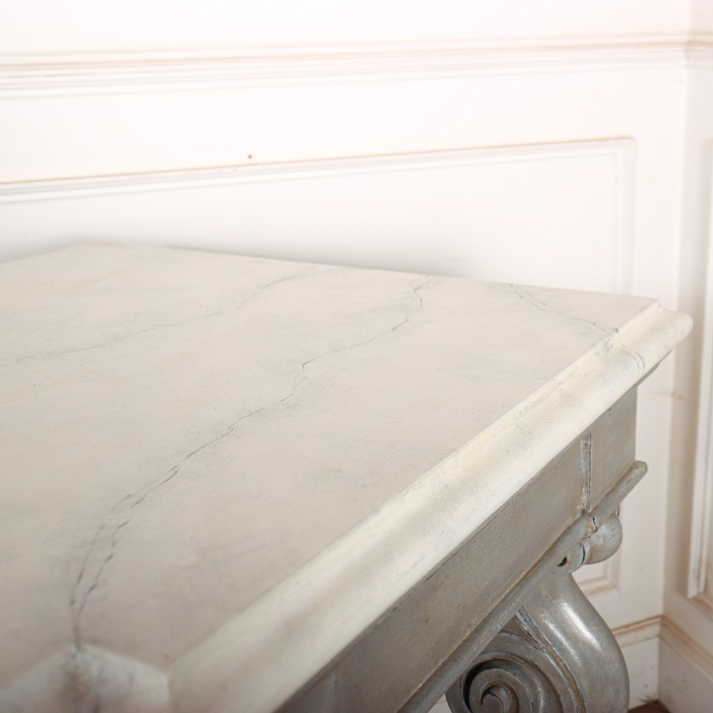Huge 19th Century Painted Console Table View XVI