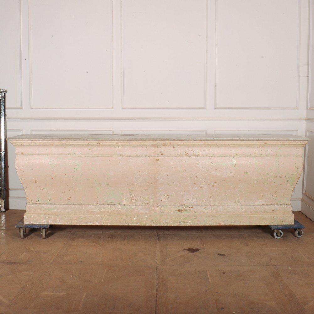 Huge French Original Painted Shop Counter View IV