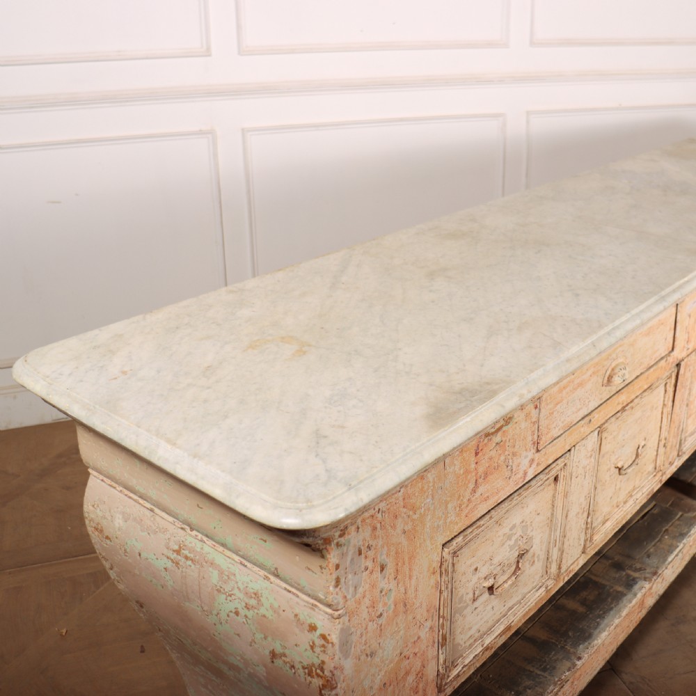 Huge French Original Painted Shop Counter View XII
