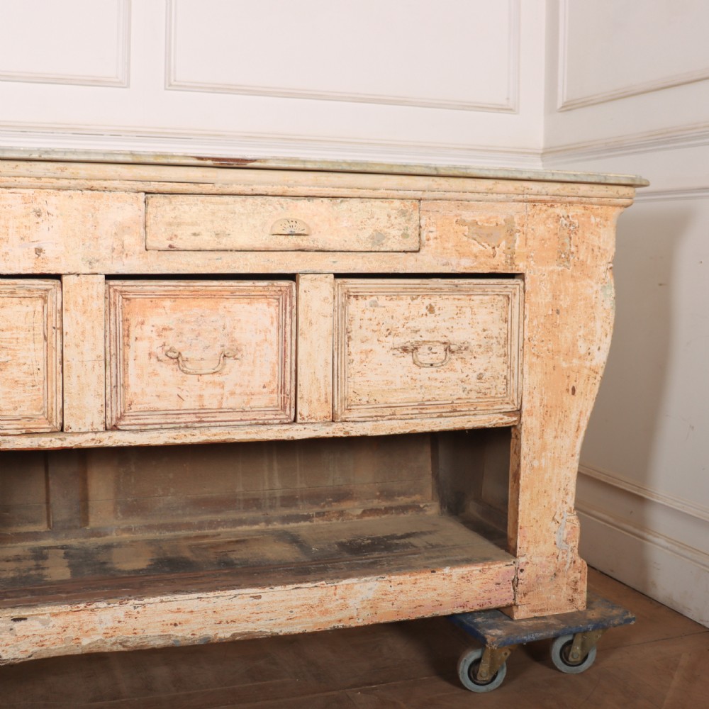 Huge French Original Painted Shop Counter View XV