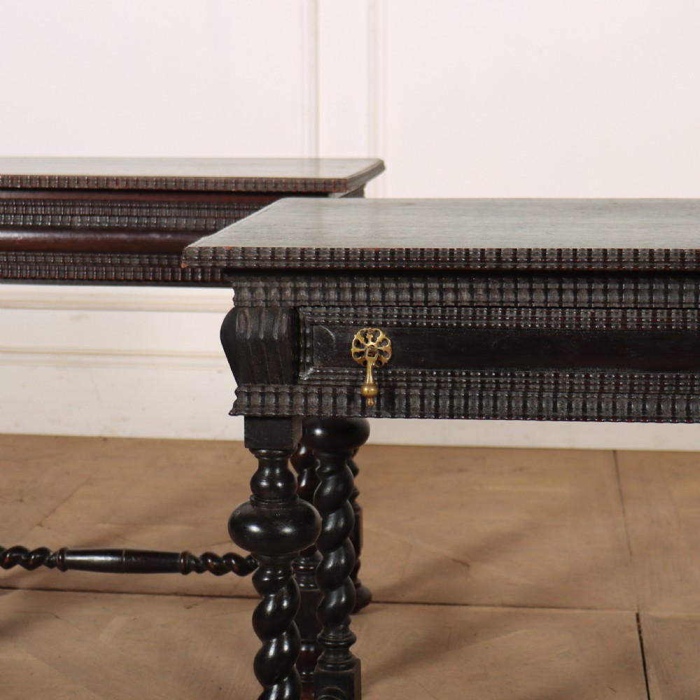Near Pair of Portuguese Side Tables View II