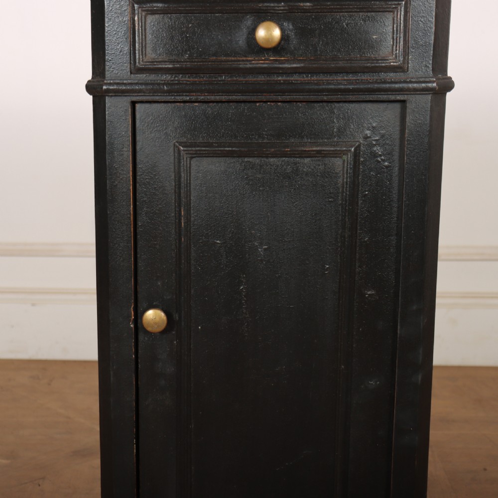 French Painted Marble Top Bedside Table View III
