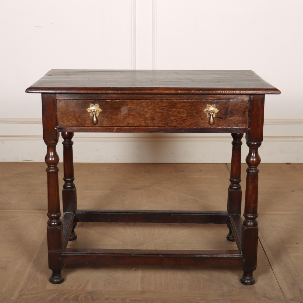 18th Century English Oak Lamp Table