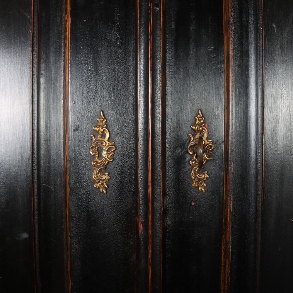 18th Century Swedish Painted Linen Cupboard View V