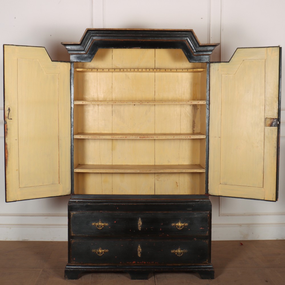 18th Century Swedish Painted Linen Cupboard View X