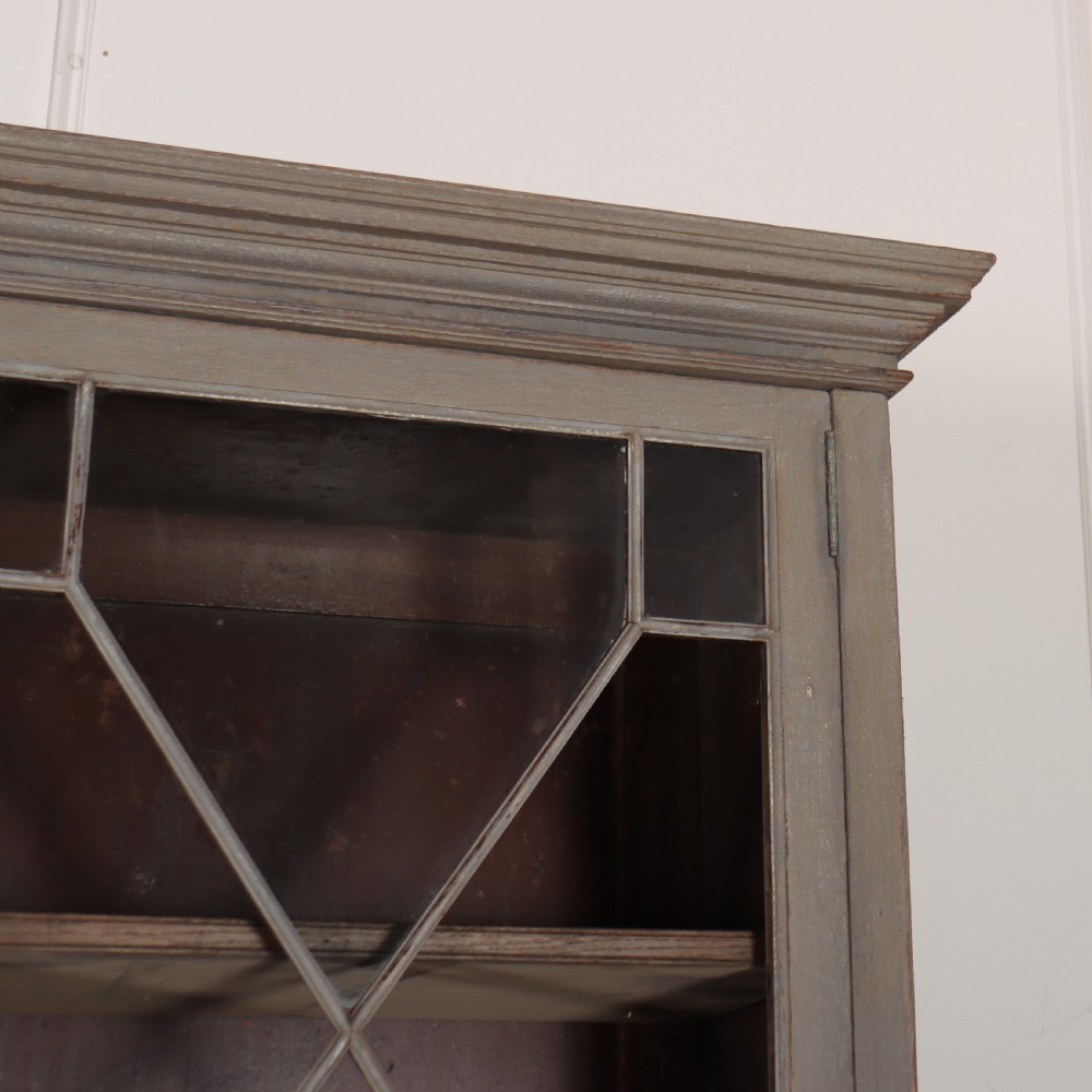 19th Century English Painted Bookcase View II