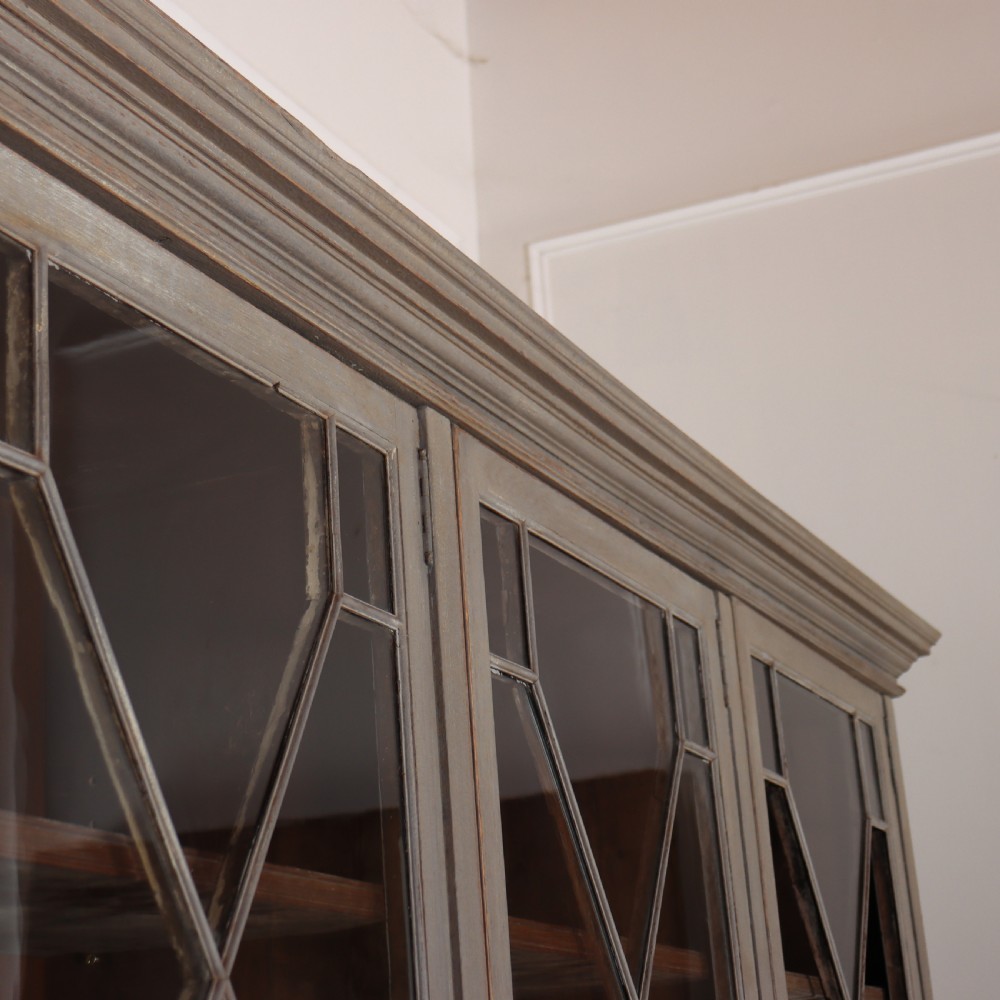 19th Century English Painted Bookcase View VIII