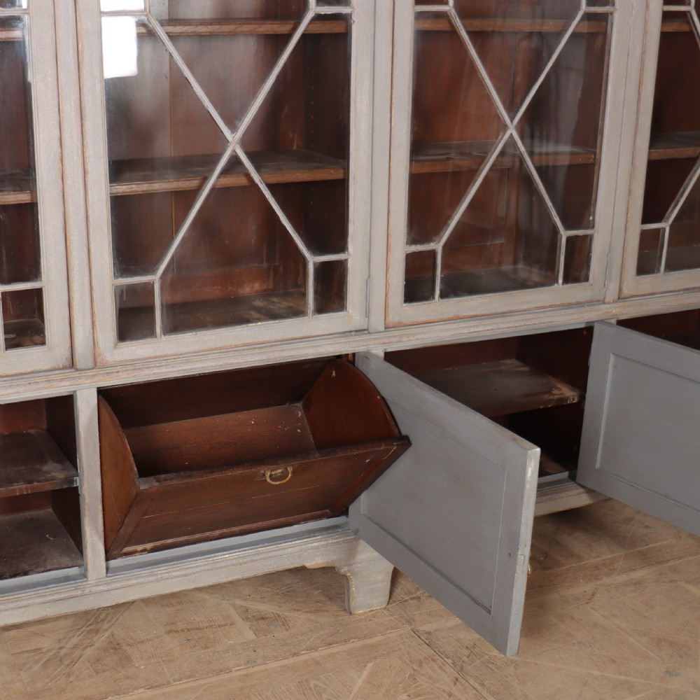 19th Century English Painted Bookcase View XI