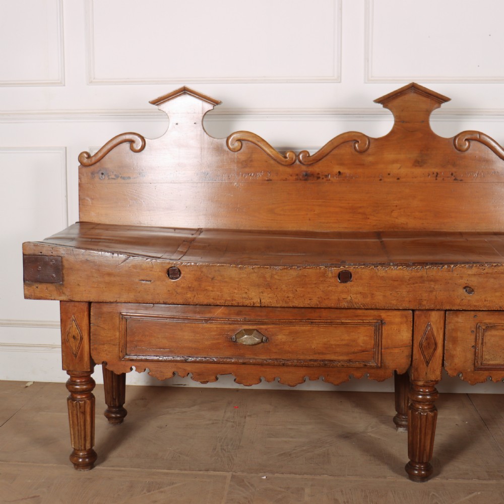 19th Century French Butcher's Block View II