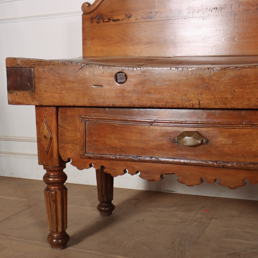 19th Century French Butcher's Block View VI