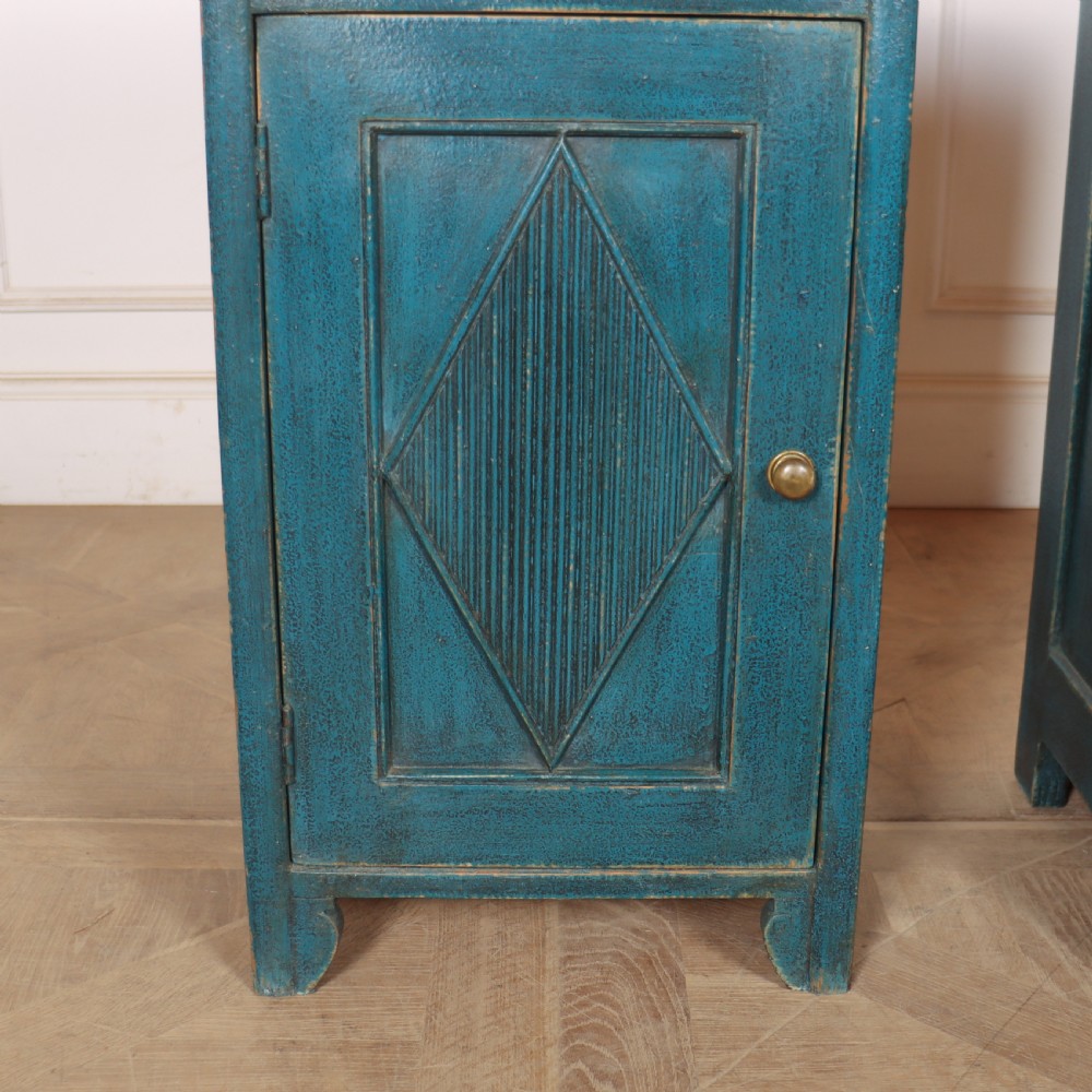 Pair of Swedish Painted Bedside Cupboards View III