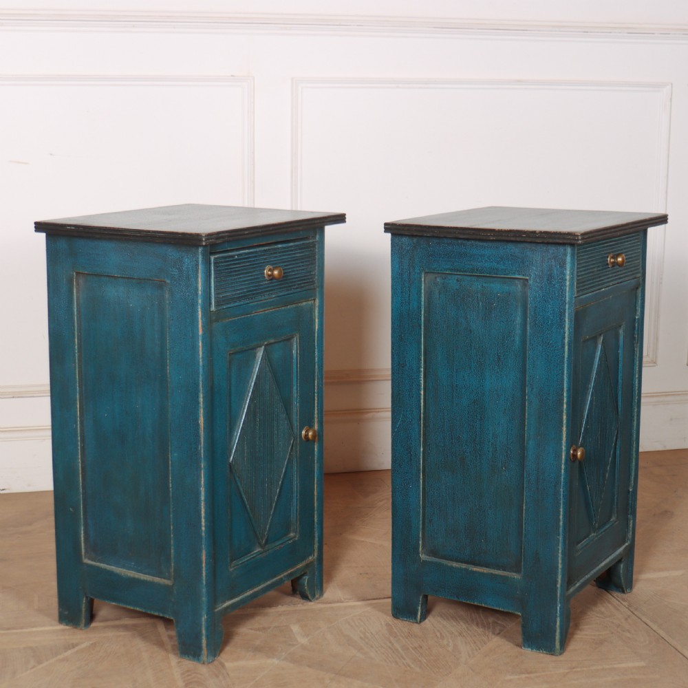 Pair of Swedish Painted Bedside Cupboards View VII