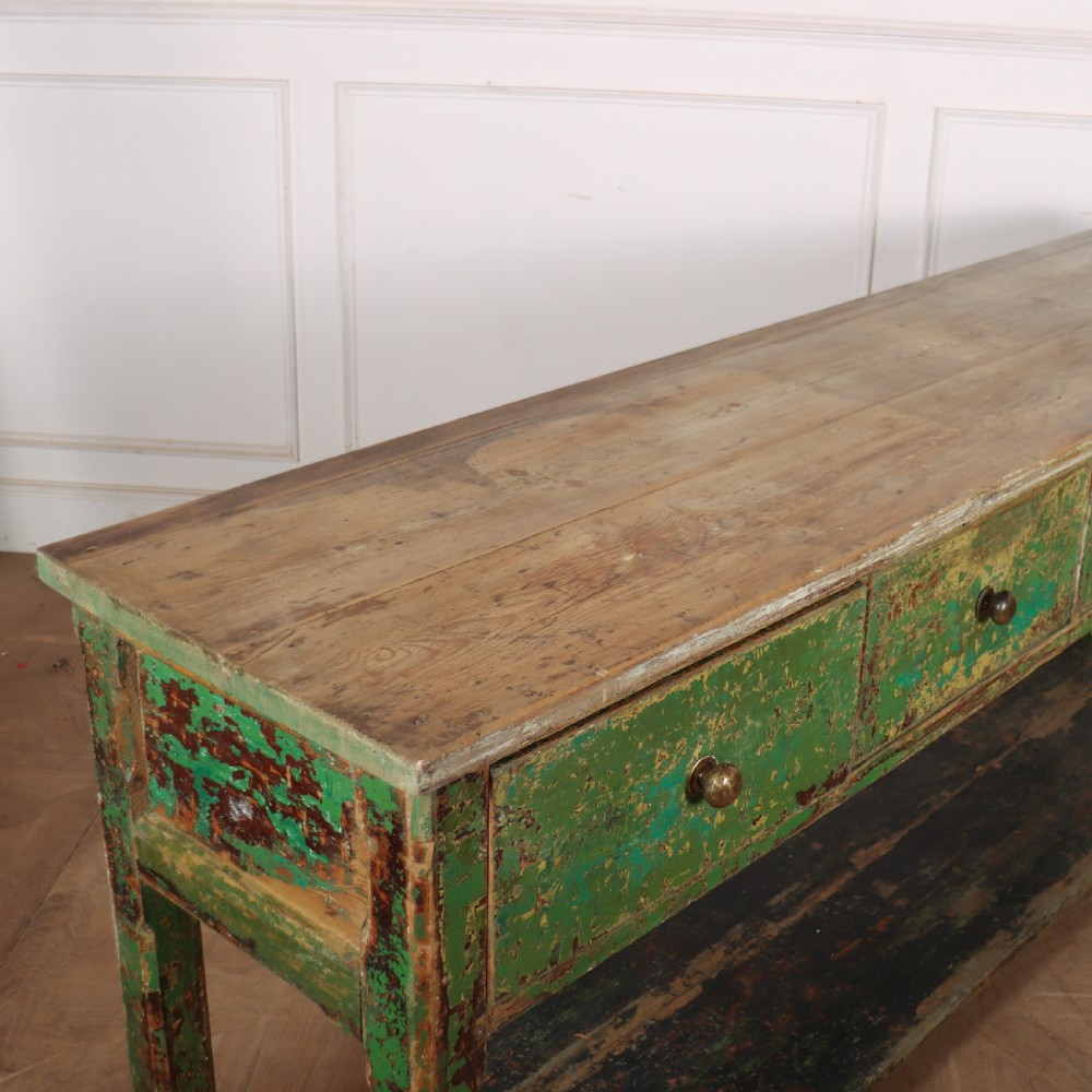 19th Century English Potboard Dresser Base View XI