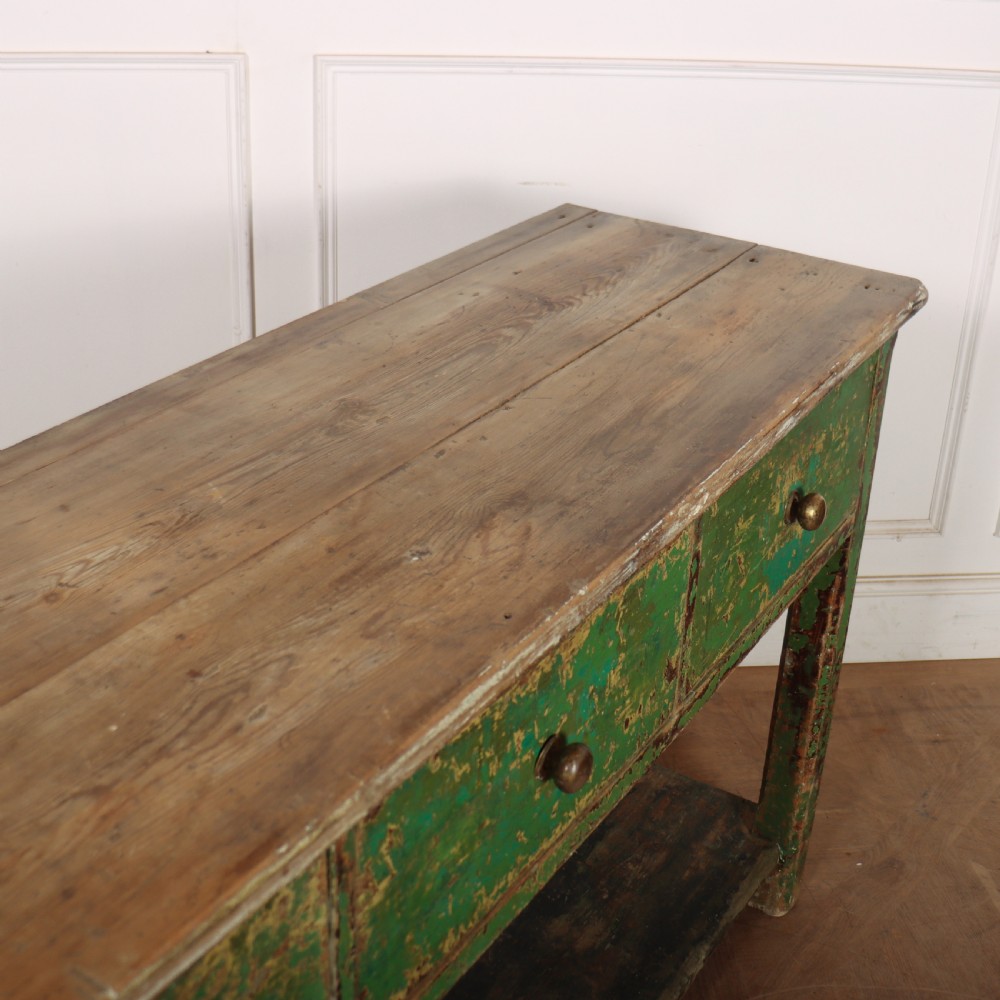 19th Century English Potboard Dresser Base View XII