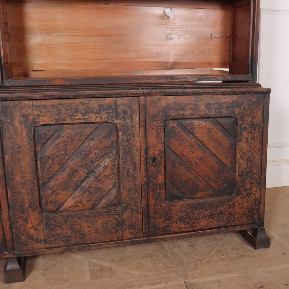 19th Century Painted Oak Library Bookcase View V