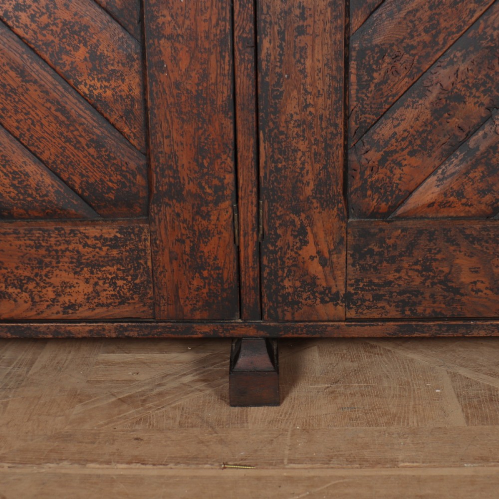 19th Century Painted Oak Library Bookcase View VII